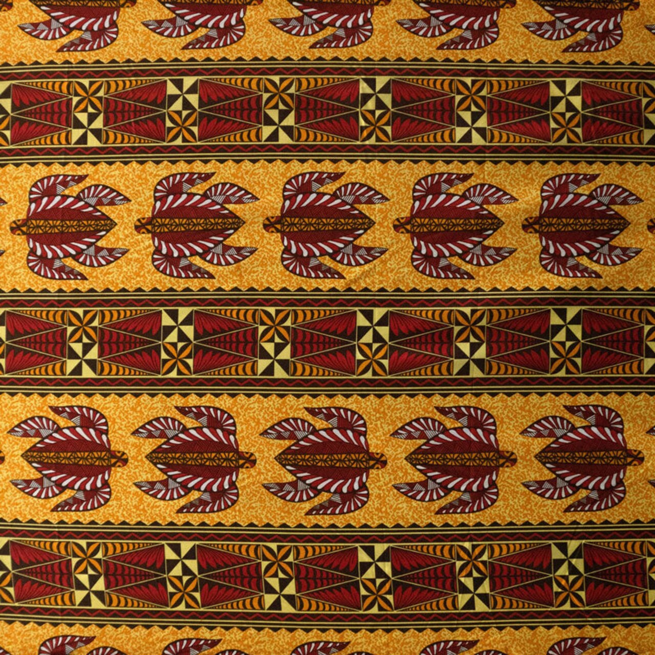 1 Yard Tonga Sea Turtles Peachskin Fabric with Polynesian Hibiscus Floral Print 44/45 Inch Width